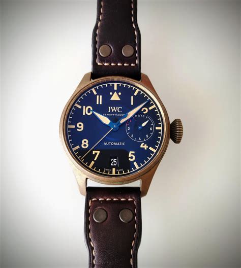 iwc big pilot heritage bronze|iwc pilot chronograph bronze.